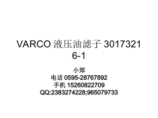 VARCO液压油滤子30173216-1