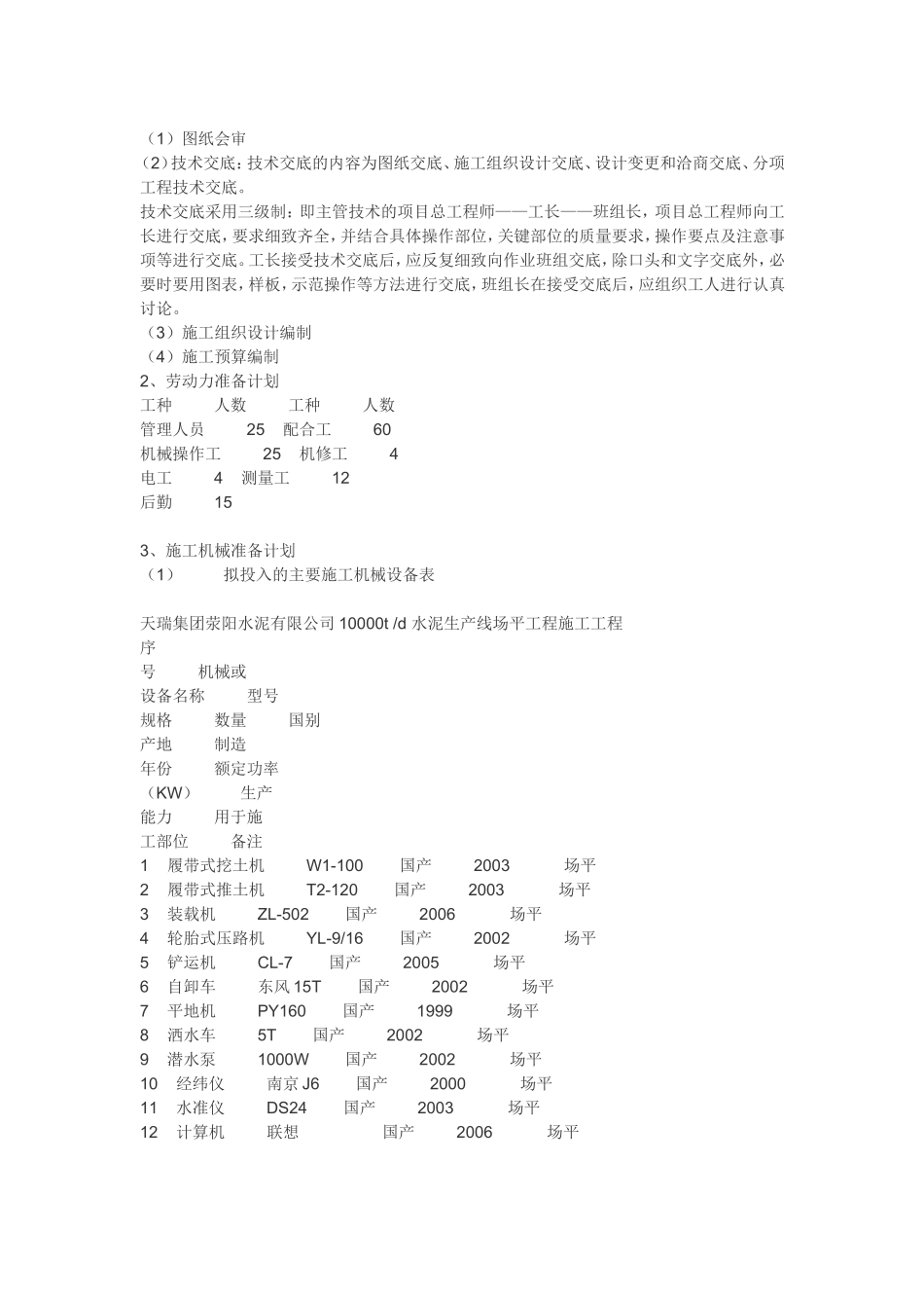 场地平整施工组织设计_第3页