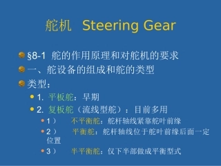 船舶液压舵机