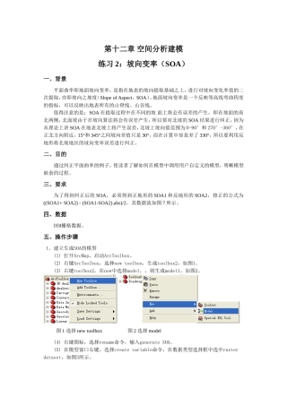 ArcGIS实验-Ex22-坡向变率(SOA)