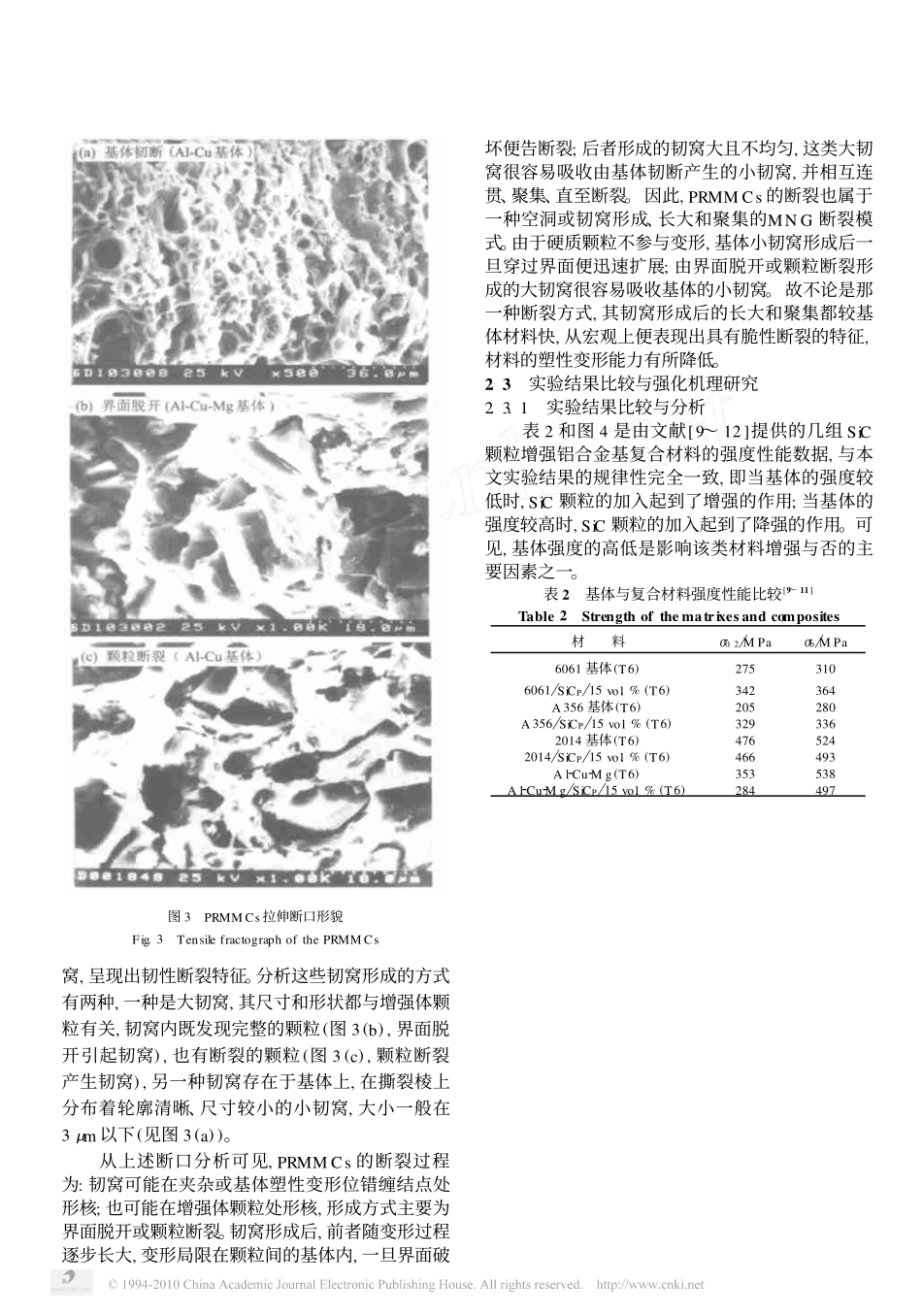 SiC颗粒增强铝合金基复合材料断裂与强化机理_第3页