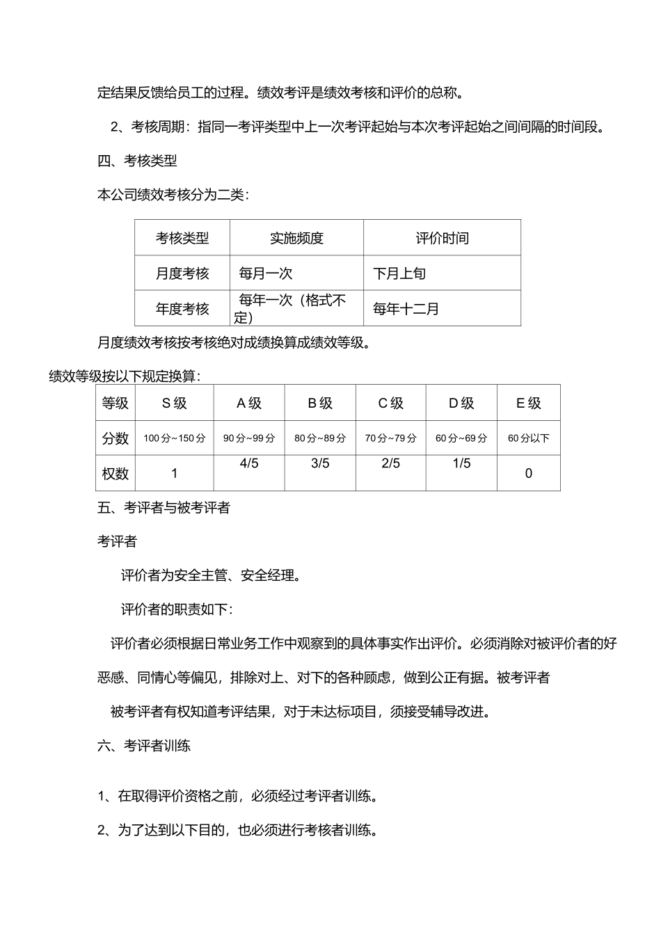 安全员绩效考评方案_第2页