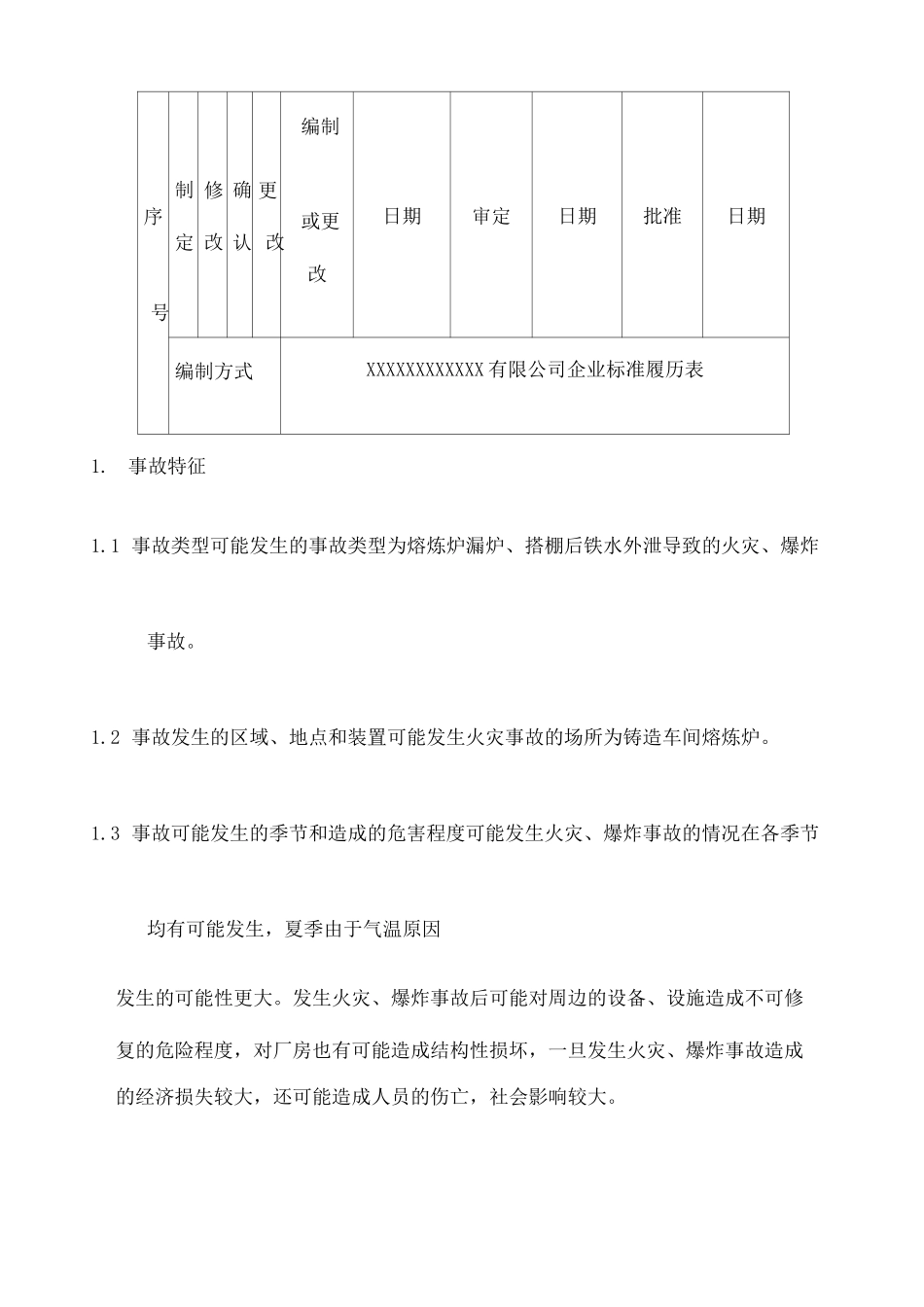 铸造车间熔炼炉火灾 爆炸 事故 现场处置方案_第2页
