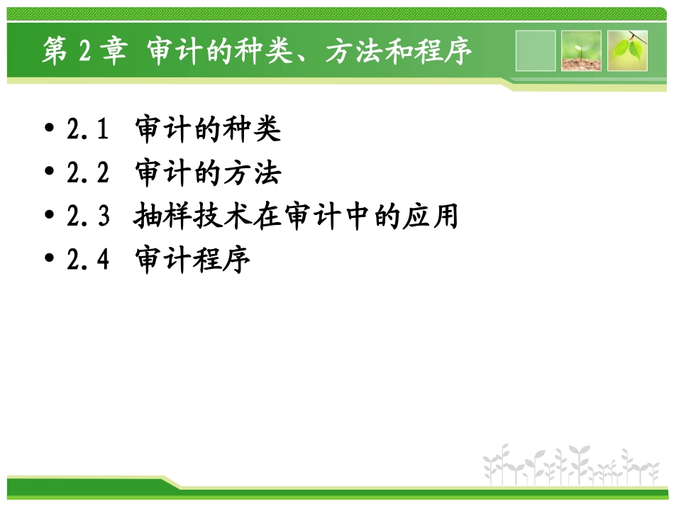 第2章 审计的种类、方法和程序_第2页