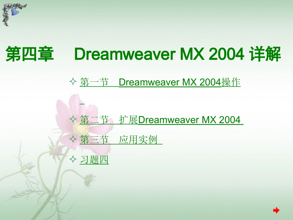 Dreamweaver MX 2004详解_第1页