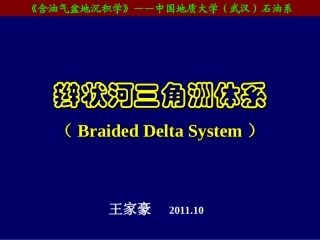 辫状河三角洲体系