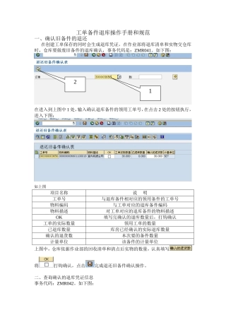 备件退库流程