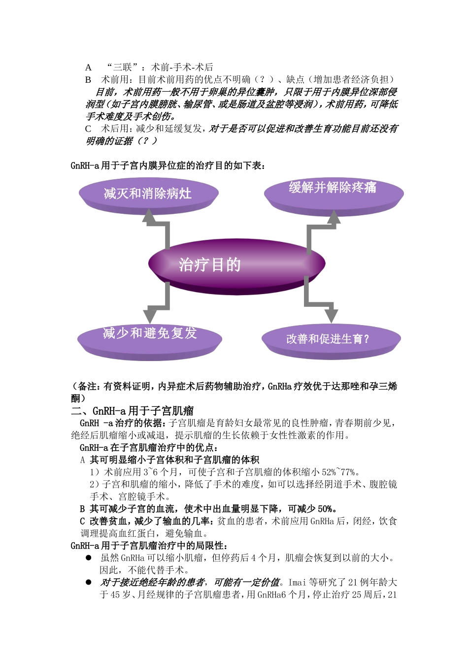 GnRH-a在妇科的临床应用_第2页