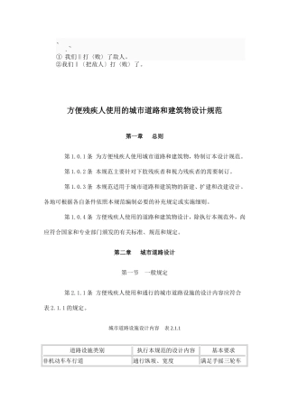 asc%zpoo方便残疾人使用的城市道路和建筑物设计规范