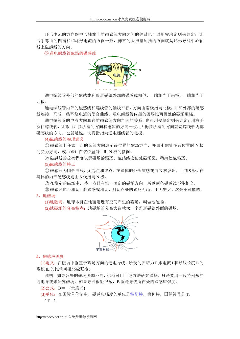 磁场公式大全_第3页