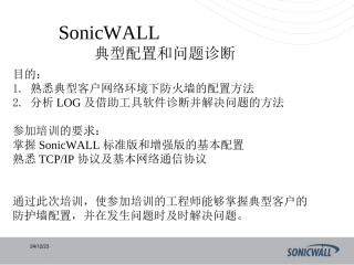 sonicwall防火墙中文_教程