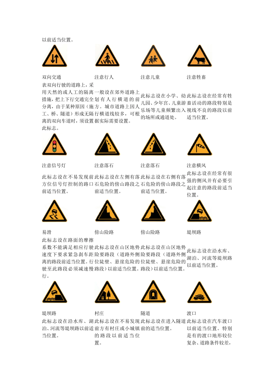 【最全】交通标志及标线大全_第2页