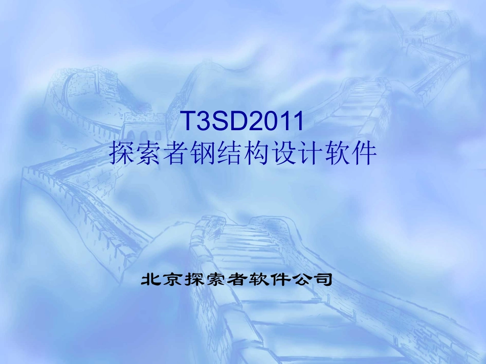 T3SD-钢结构工具演示_第1页