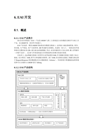 U8EAI简介和开发手册