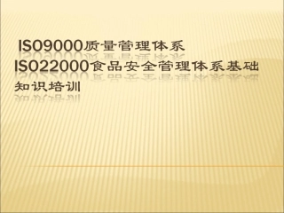 ISO9000质量管理体系