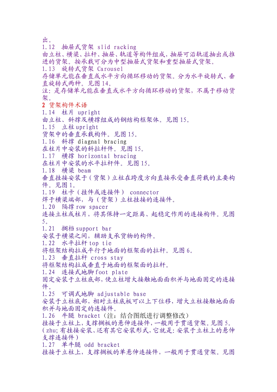 仓储货架术语中英文对照_第2页