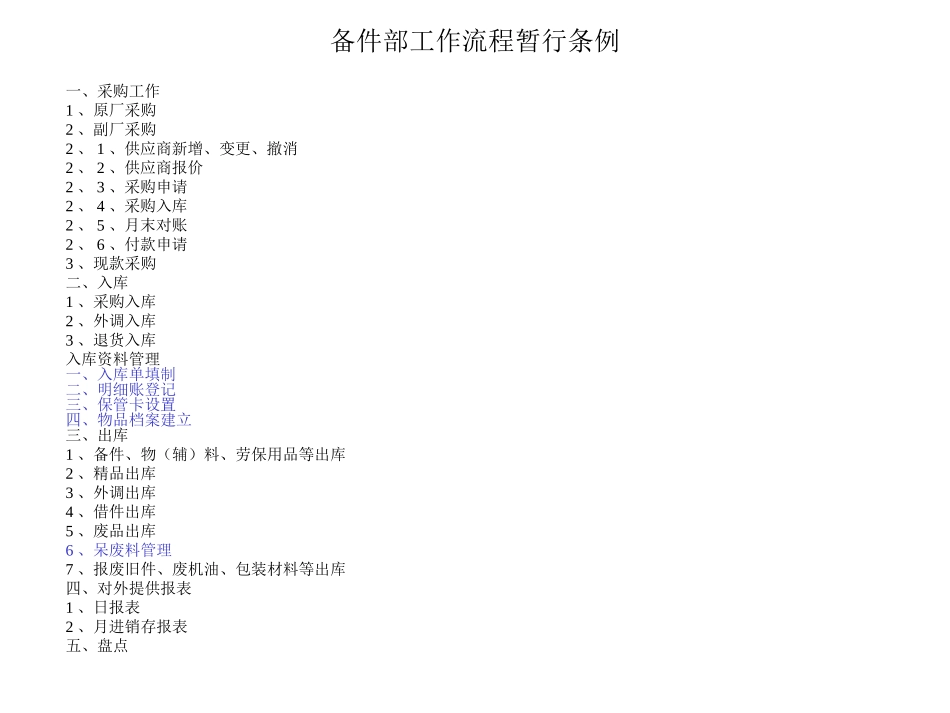 备件仓工作流程1_第1页