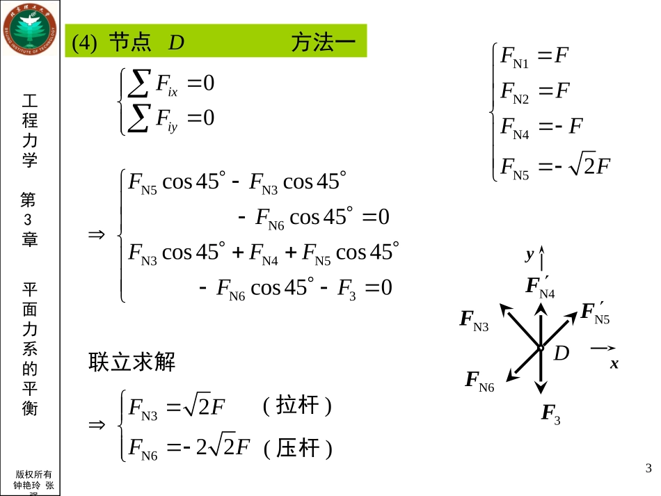 第3章例题-桁架-节点法_第3页