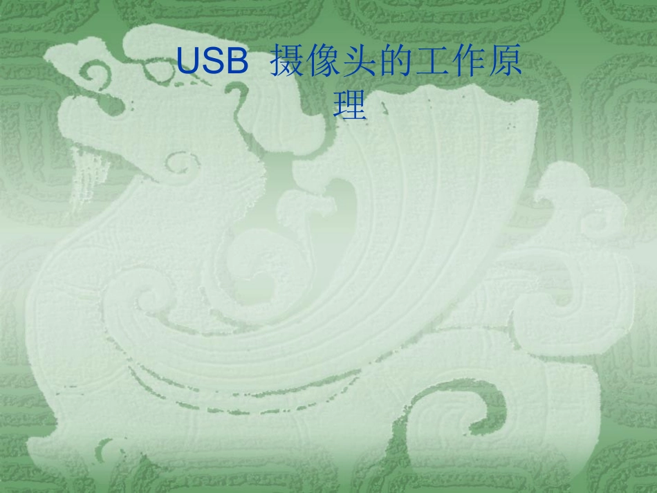 (USB)摄像头的工作原理_第1页
