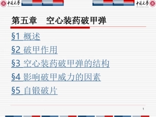 第5章 空心装药破甲弹