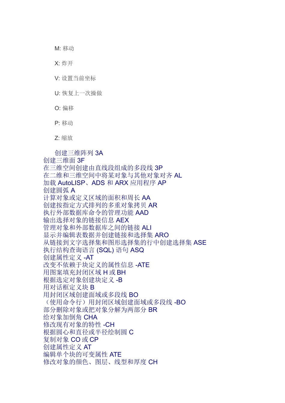 CAD最全 快捷键_第3页