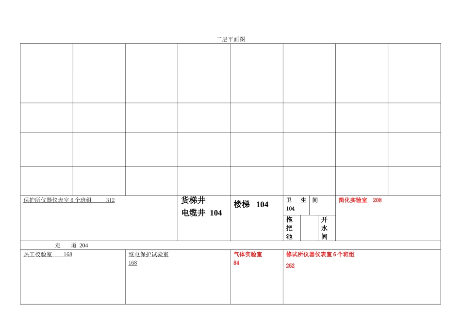 变电及检修试验楼平面示意图_第3页