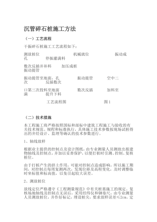 沉管碎石桩施工方法