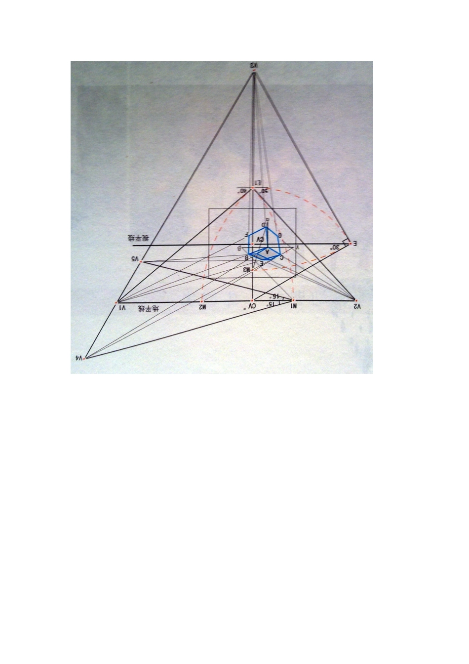 带顶房屋透视图画法_第3页