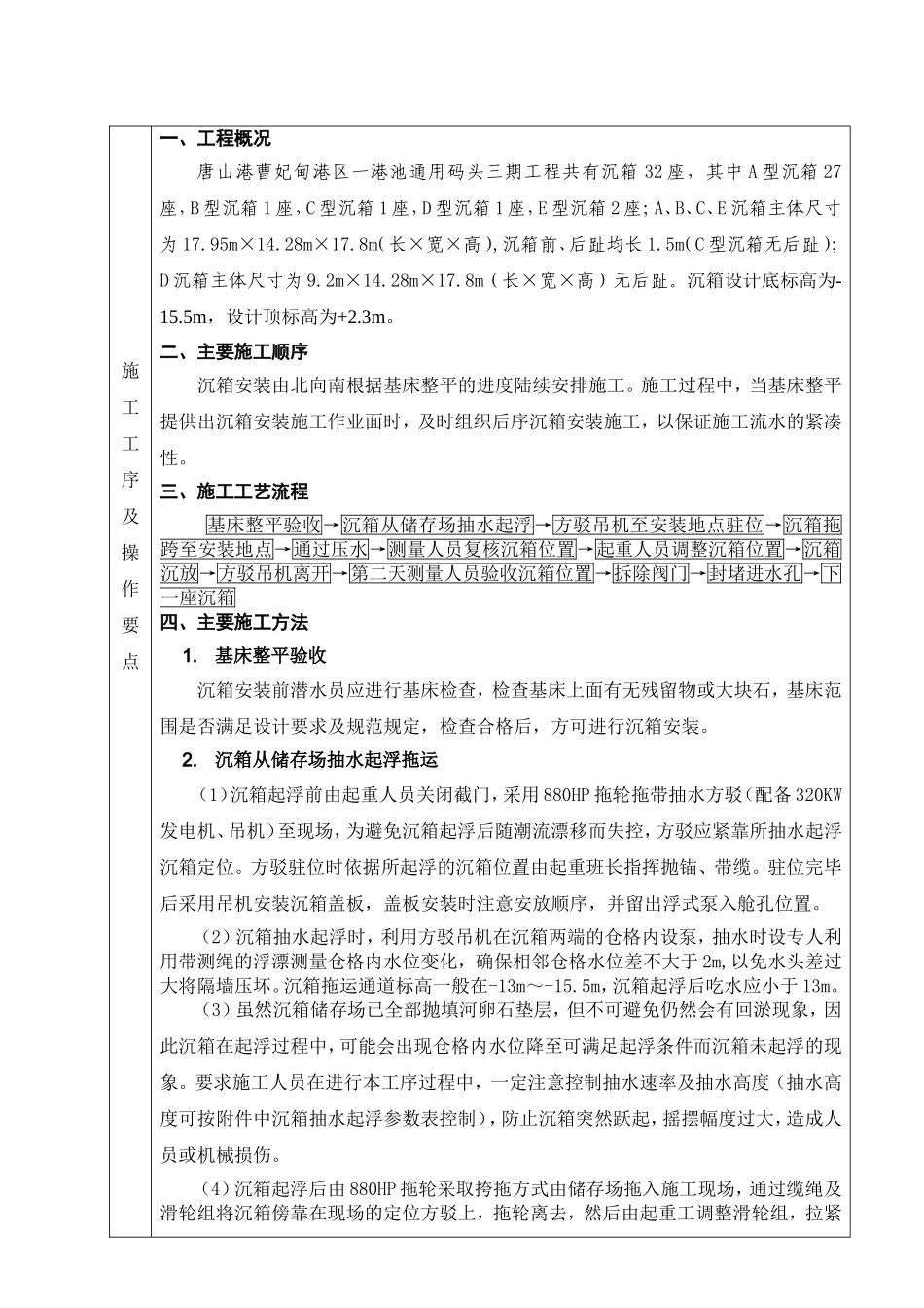 沉箱安装技术交底_第3页