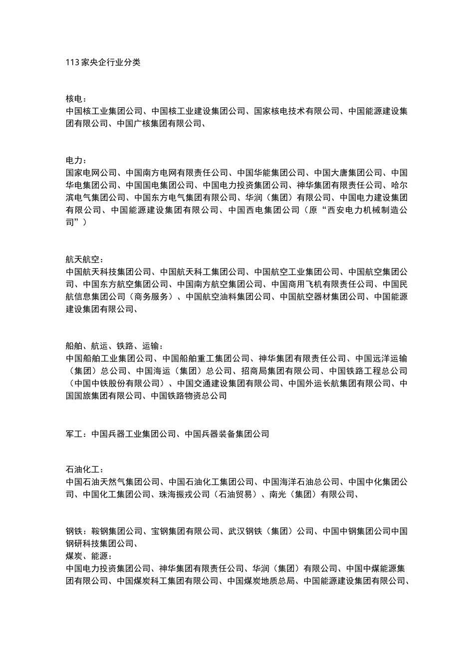 央企行业分类_第1页