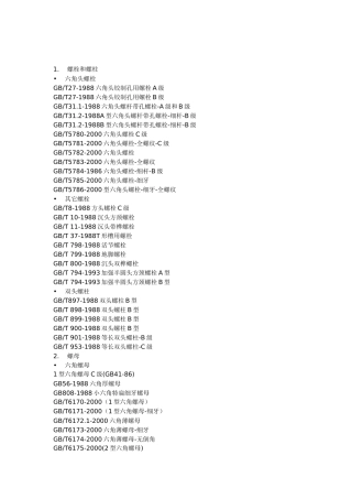 CAXA图库清单