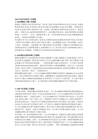 Shell气化炉各岗位工艺流程