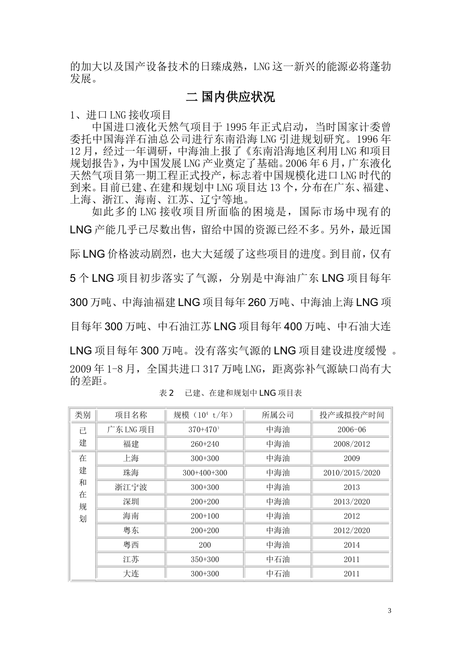 LNG 市 场 调 查 报 告_第3页