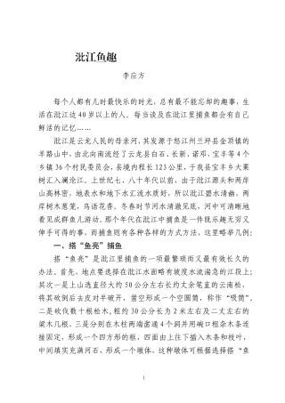沘江鱼趣 3