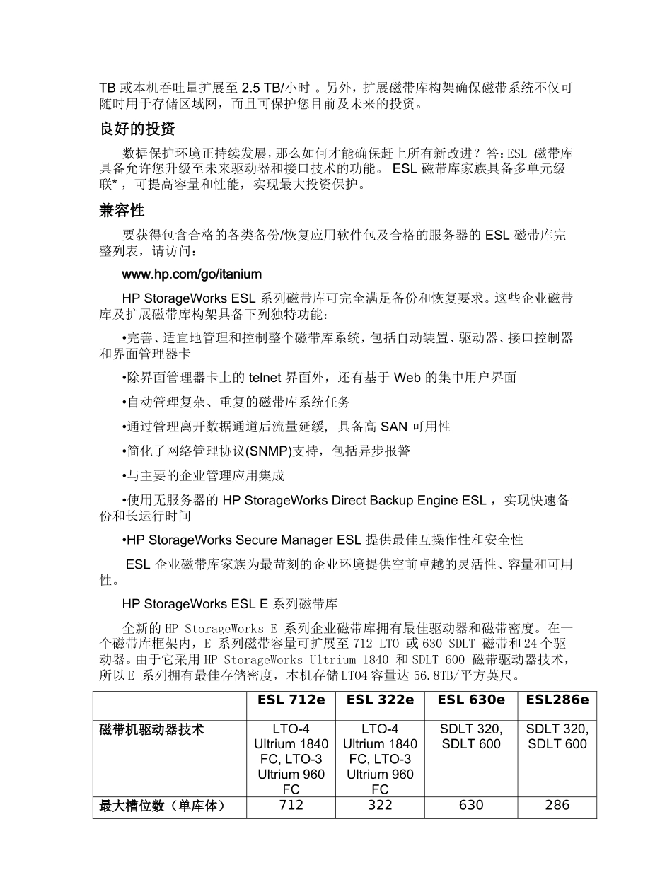 HP ESL e 系列产品介绍_第3页