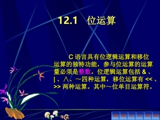 C12位运算