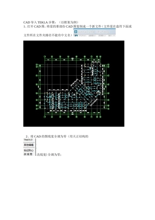 CAD导入TEKLA步聚