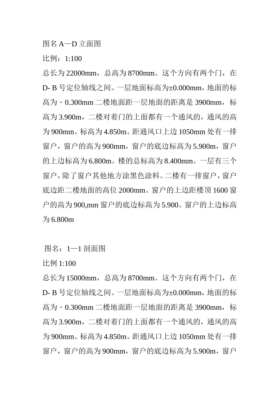 D-A系列立面图,读图说明_第2页