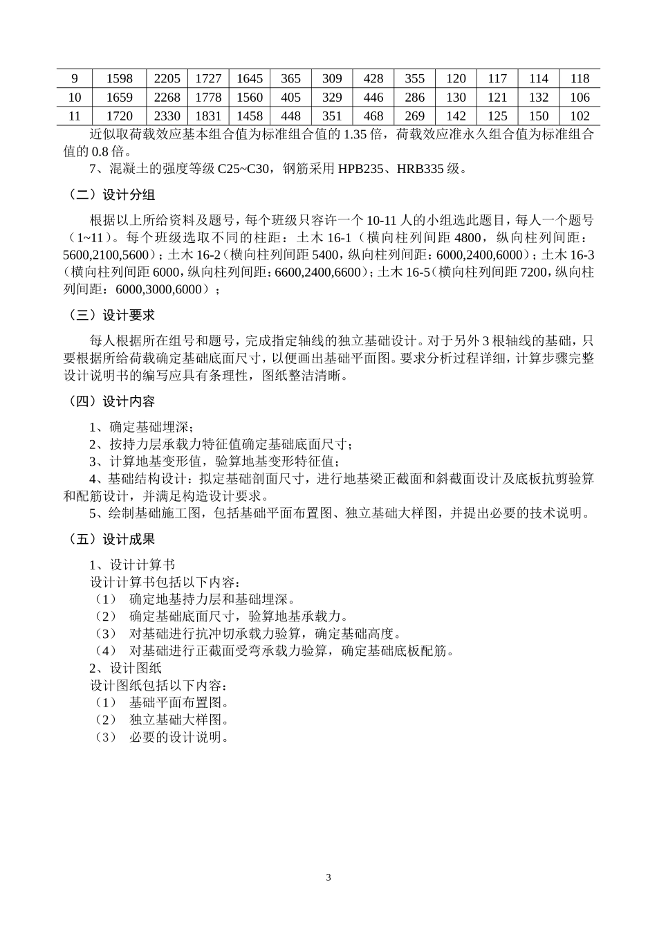 B《基础工程》课程设计选题_第3页