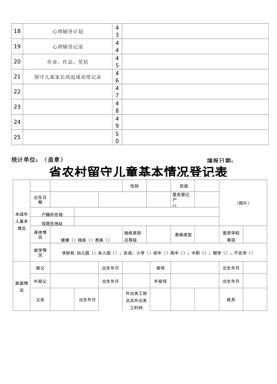 留守儿童一生一档资料_第2页