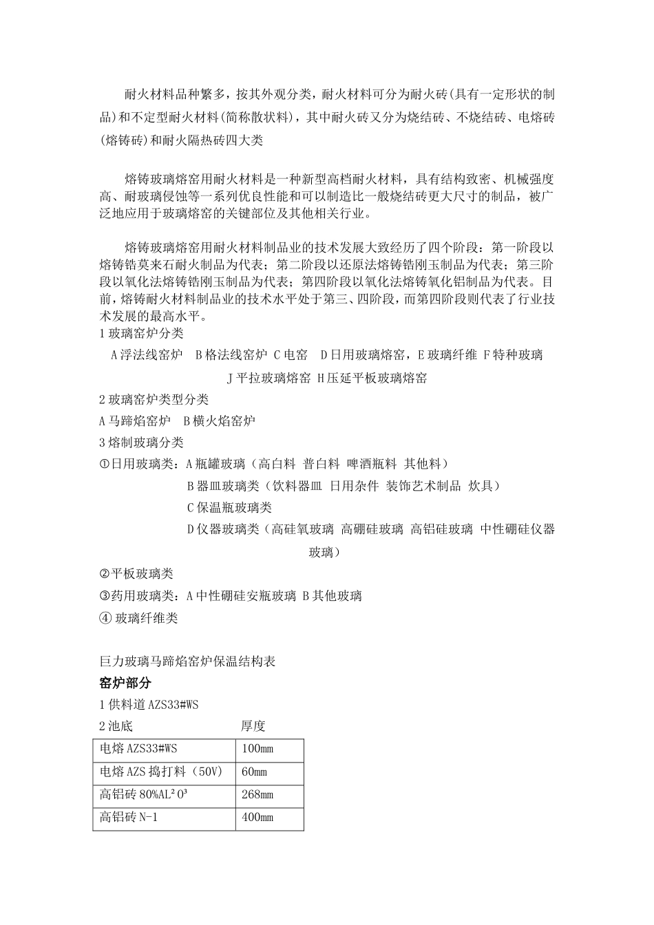 玻璃窑炉用耐材产品知识_第1页