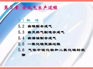 第5章-合成气