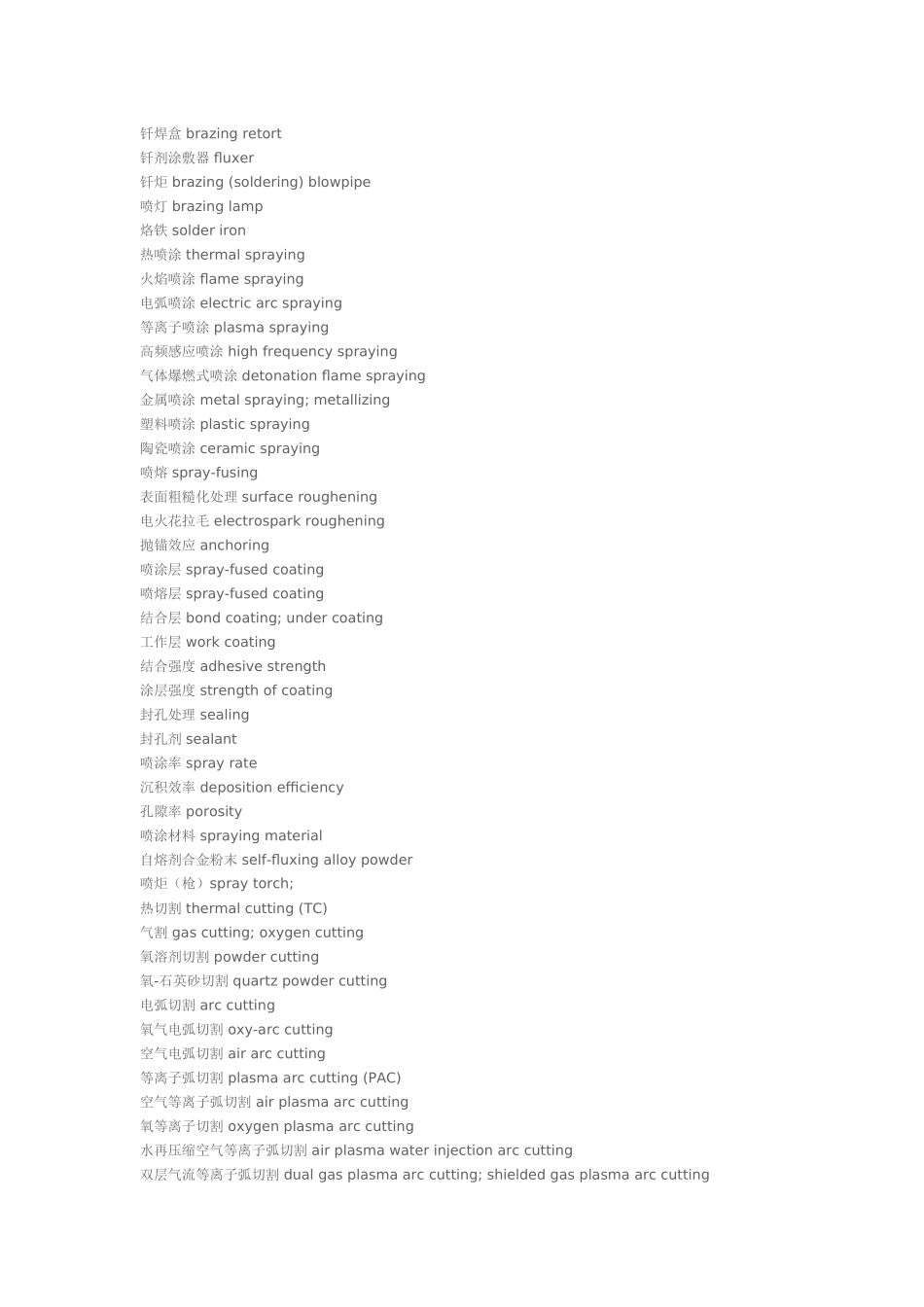 常用焊接英语词汇大全_第3页