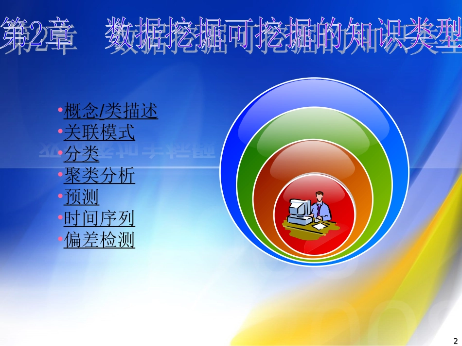 第2章  数据挖掘可挖掘的知识类型_第2页