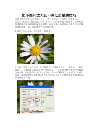 把小图片放大且不降低像素的技巧
