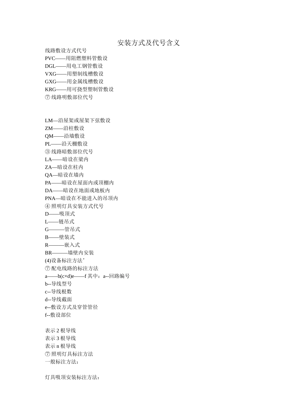 安装方式及代号含义_第1页