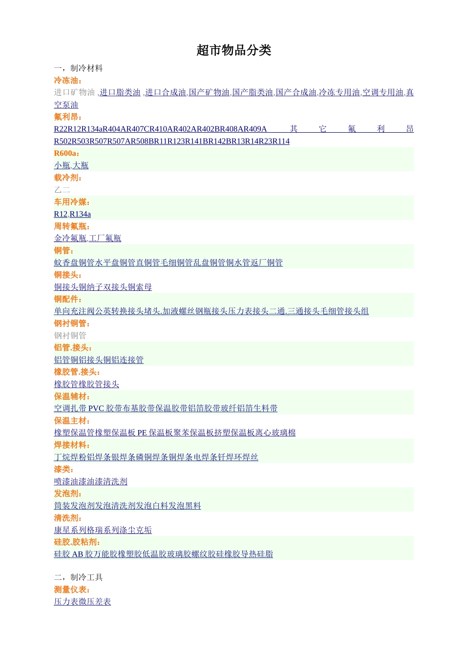 超市物品分类_第1页