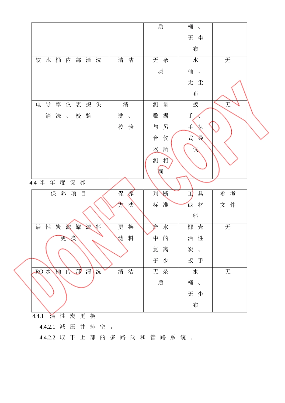 纯水系统预防保养规范_第3页