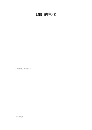 LNG 的气化