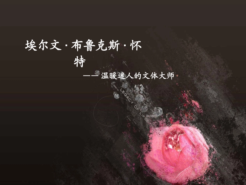 E.B.怀特简介_第1页